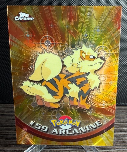 Topps chrome 2000 arcanine 59 - chrome,